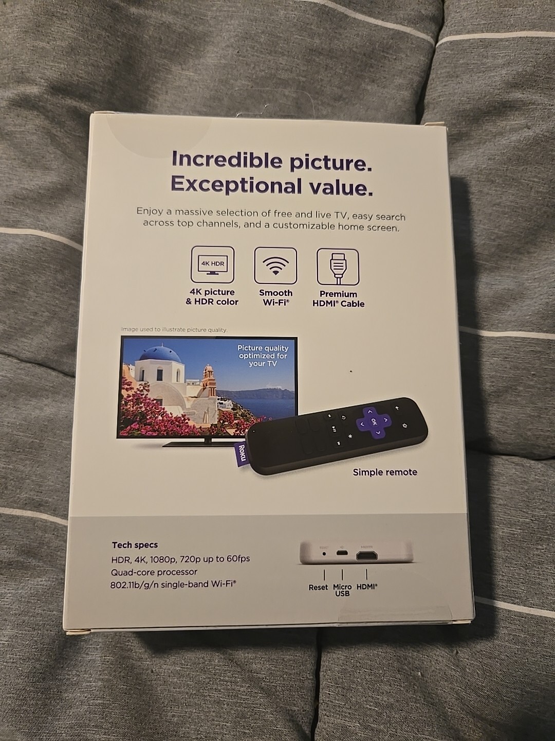 Roku Premiere 3920RW HD 4K HDR Factory Sealed Brand New Ready to Ship!!!