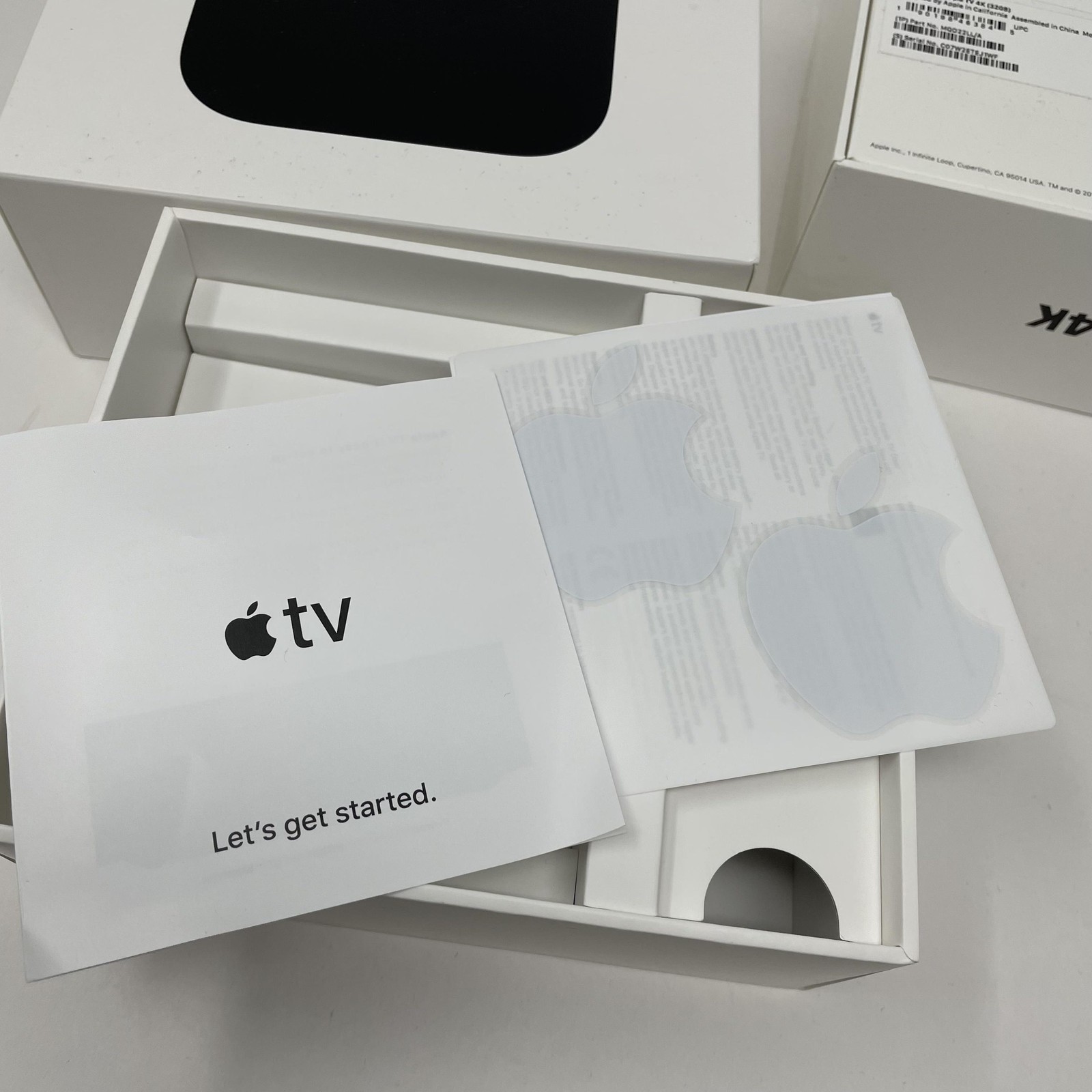 Lot 2 Apple TV 4K 32GB HD Digital Media Streamer Black MQD22LL/A Boxes Only