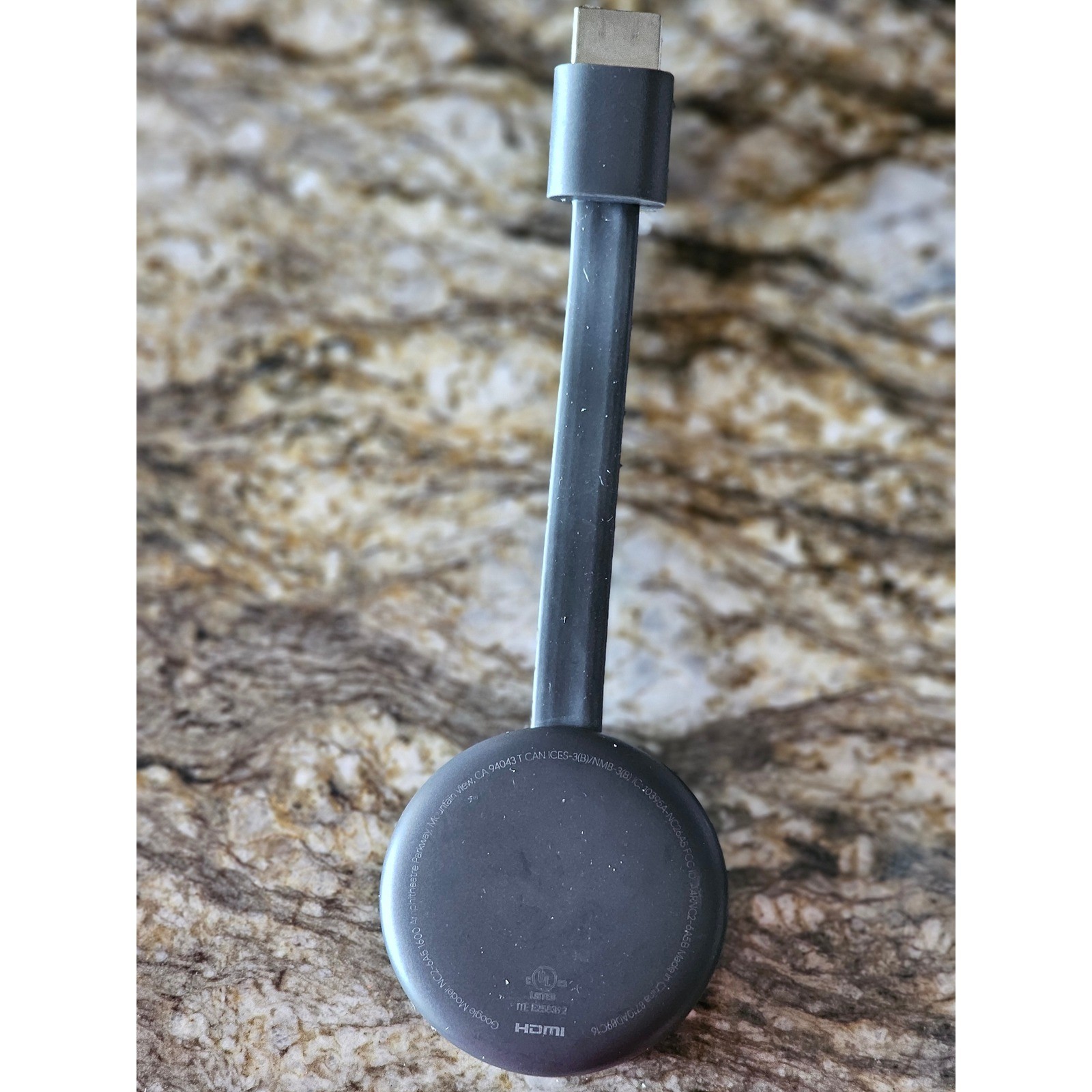 Google Chromecast 2nd Gen NC2-6A5 Digital Media Streamer Charcoal Black HDMI