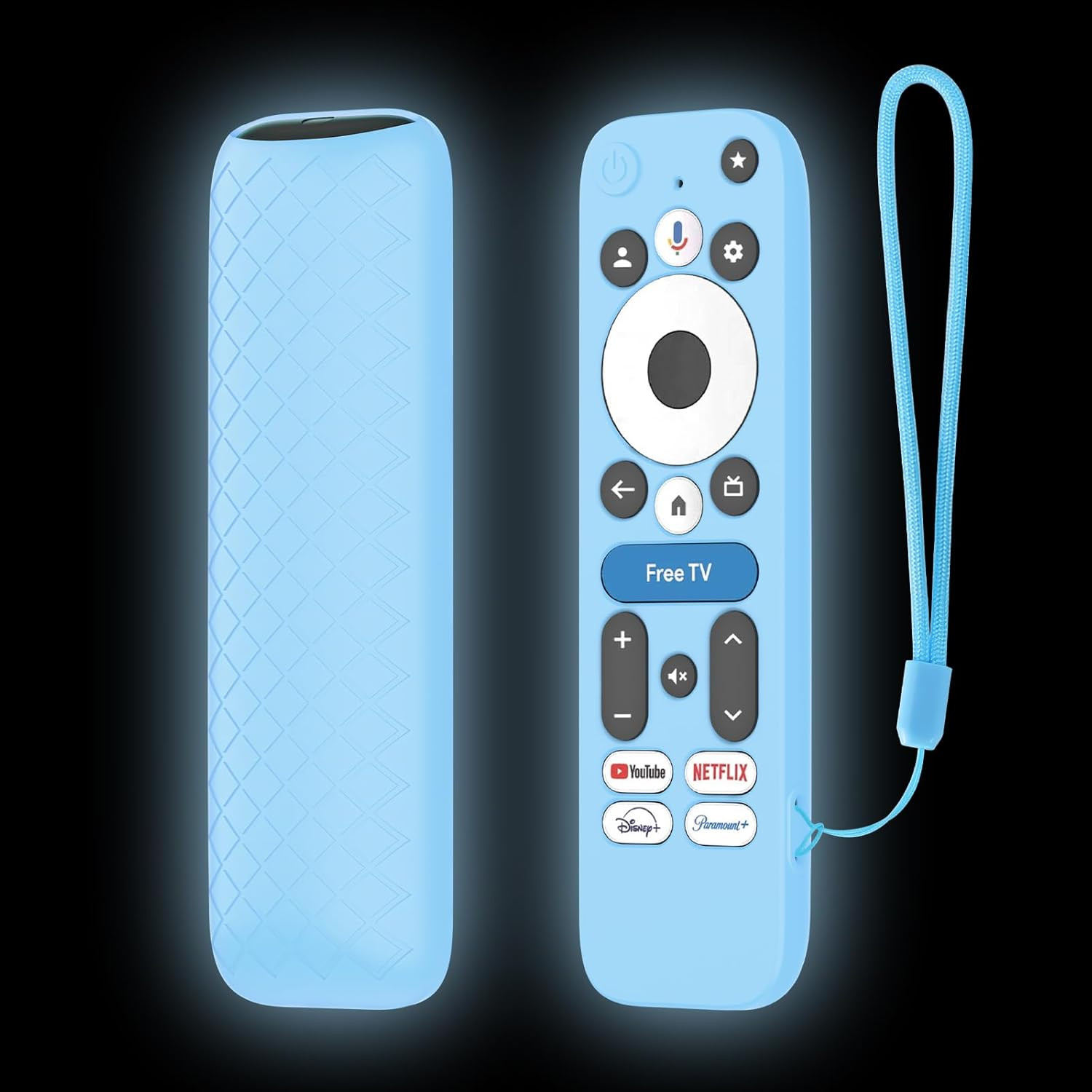Cover for Onn Google TV 4K Pro Streaming Device (2024) Android TV Box Remote, Si
