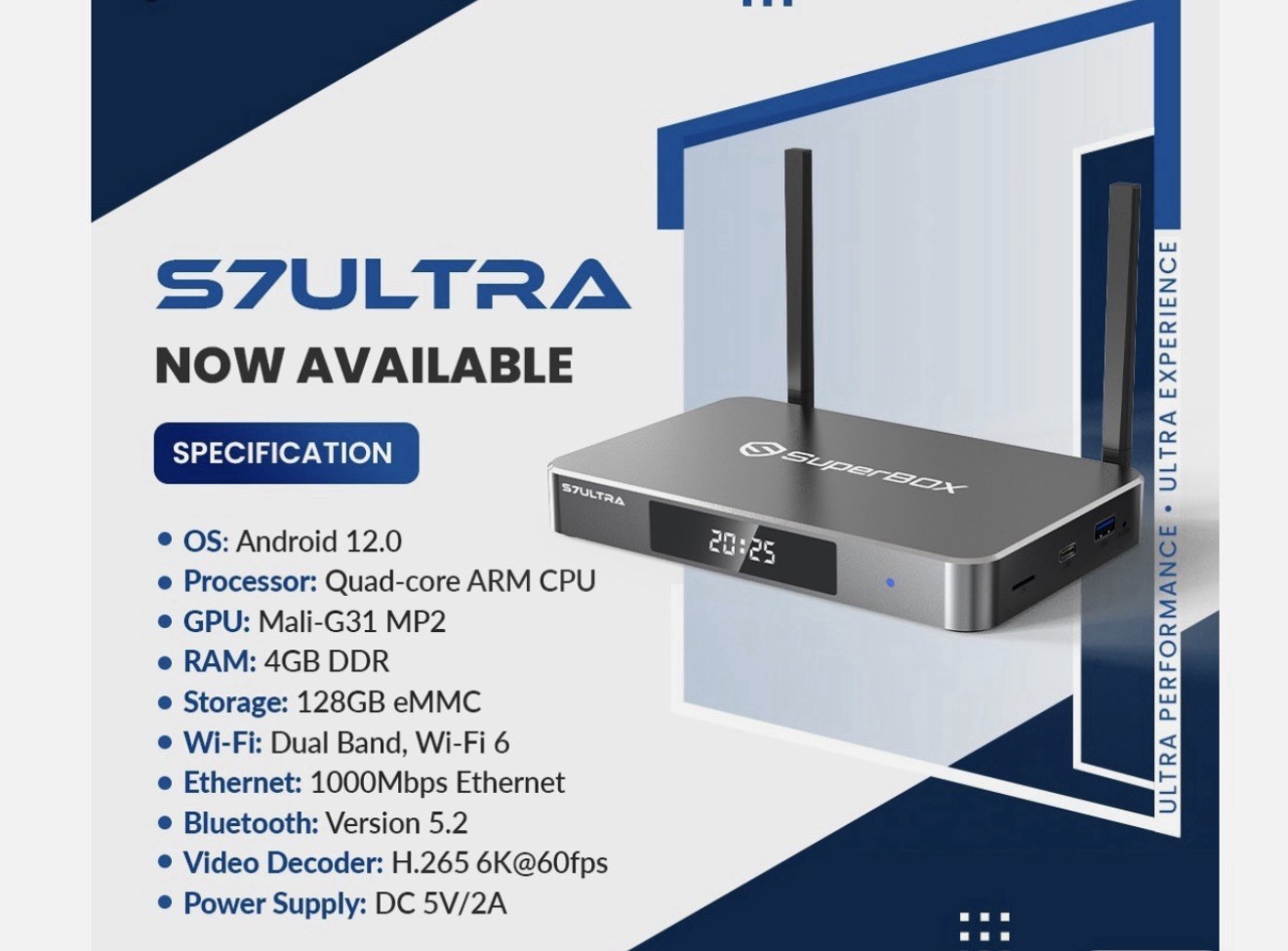 SuperBOX S7 Ultra, 2026 🔥Streaming Media Box Authorized Dealer** Make Offer🔥