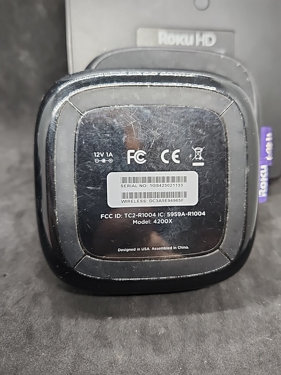 Roku Media Streamer Hd Black Mo. 4230x 2710x 2000c Firestick *No Cords*