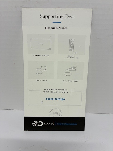 Caavo Control Center Home Theater Hub & Universal Remote w/ Voice Control-NEW