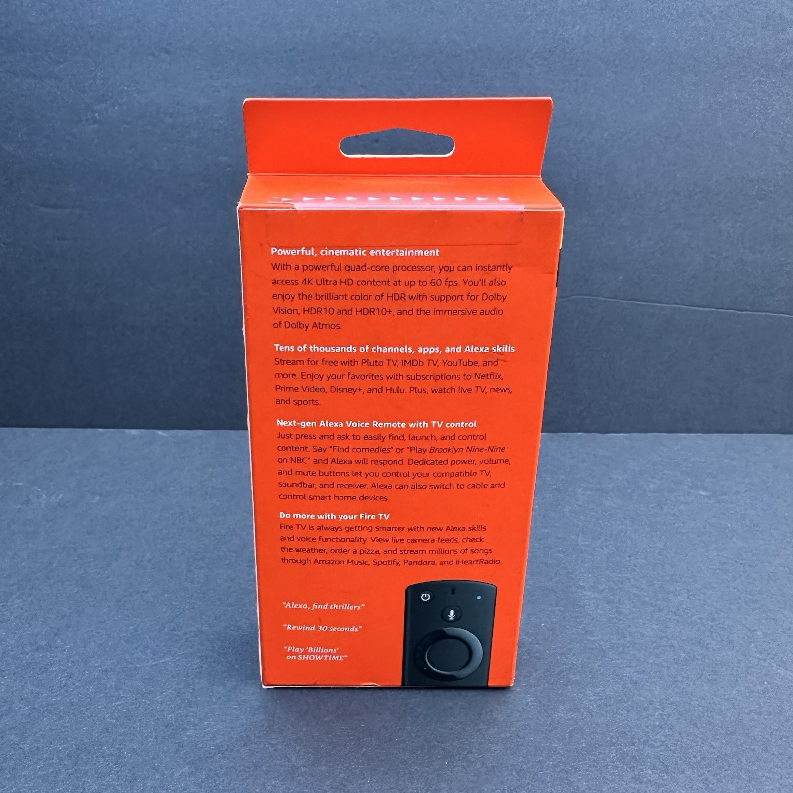 Amazon Fire TV Stick 4K Media Streamer with 2nd Gen Alexa Voice Remote – Sealed