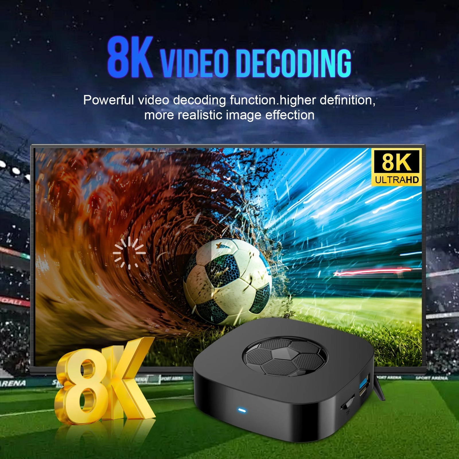 Android 16 TV Box T1 Ultra 8K UHD 8GB 128GB WiFi 6 Smart Streaming Media Player
