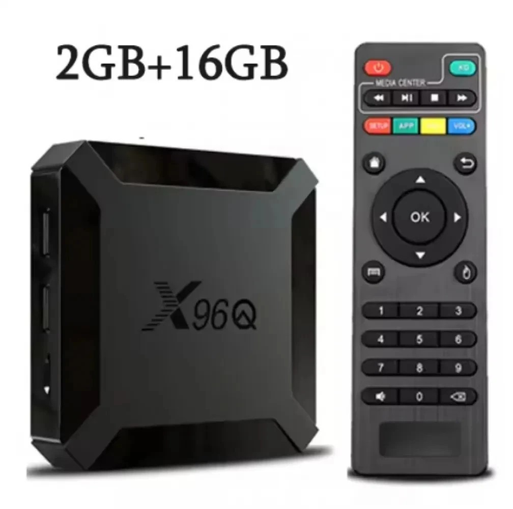 Android 10.0 TV Box X96Q Quad Core HD 4K Media Stream Player Mini PC 2.4G WiFi