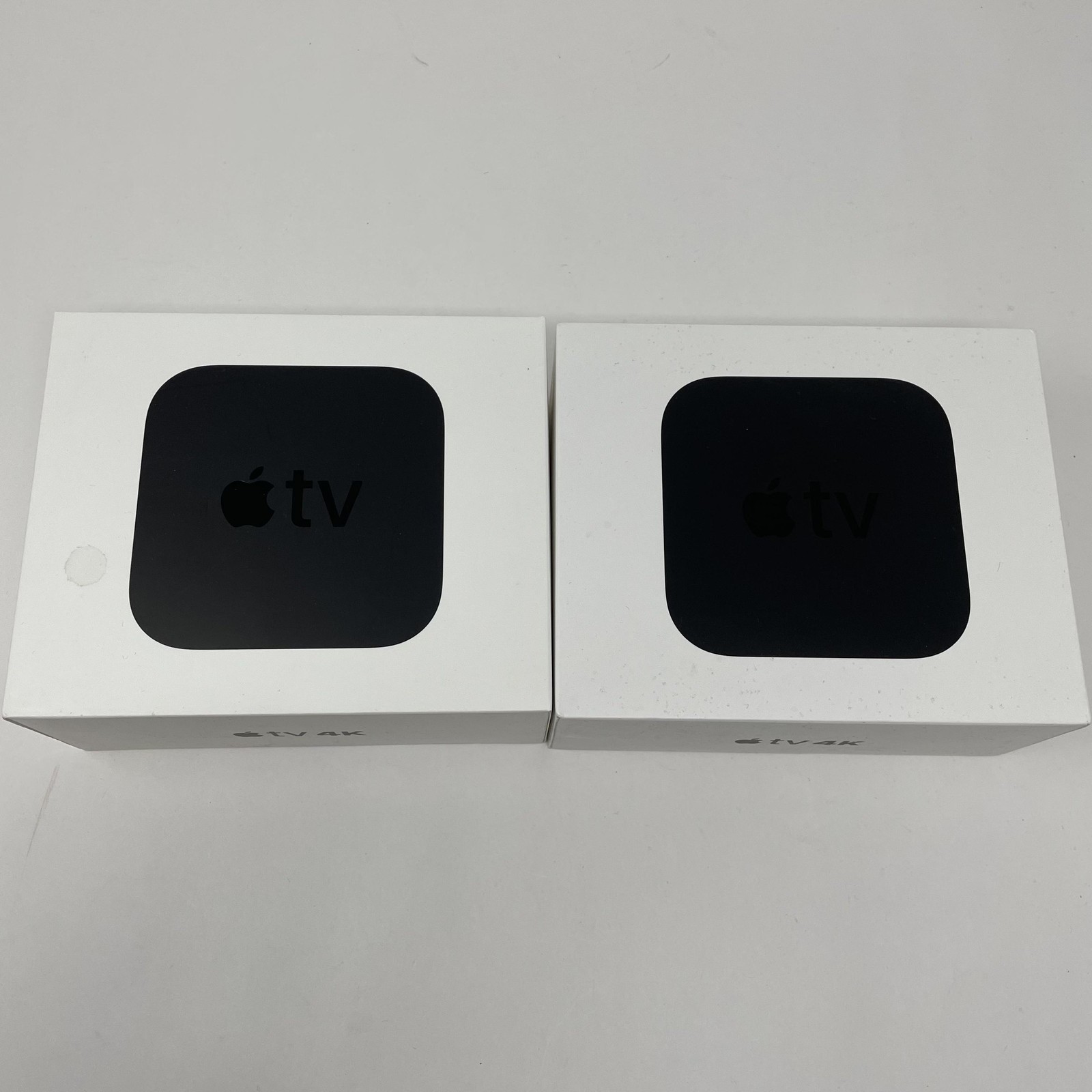 Lot 2 Apple TV 4K 32GB HD Digital Media Streamer Black MQD22LL/A Boxes Only