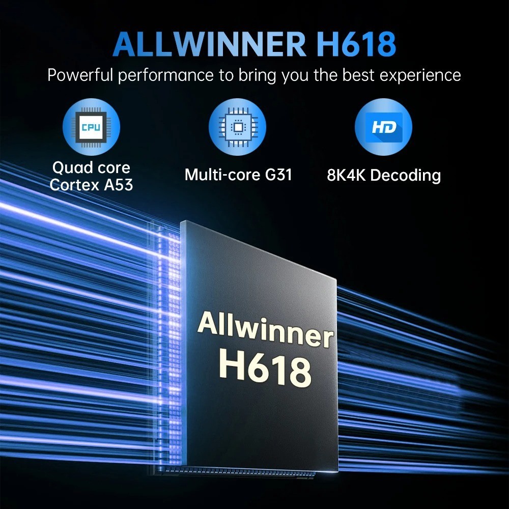 Q19 Smart TV Box Android 16 Allwinner H618 8K Media Player WiFi 5G BT6.0 Fast