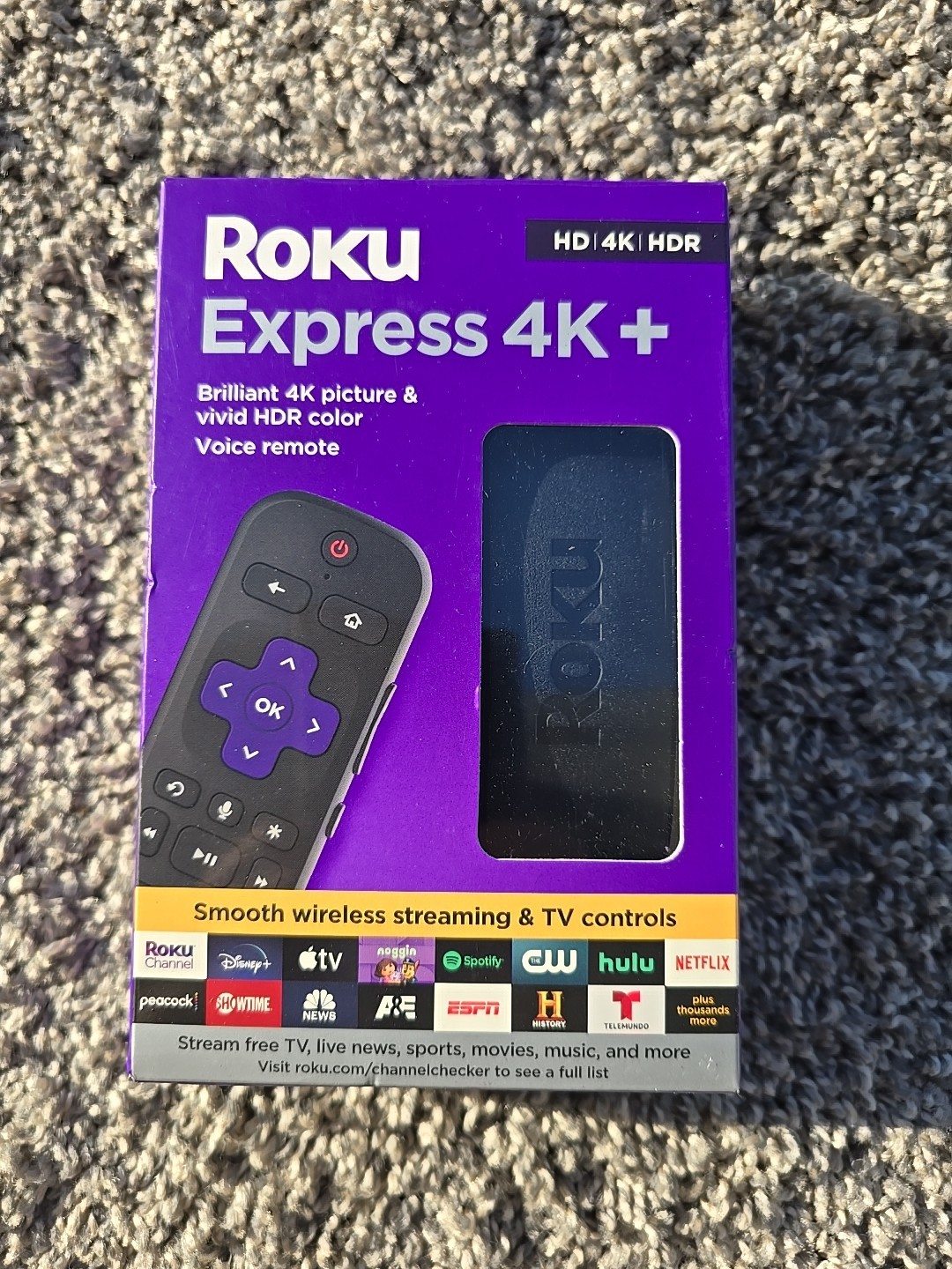 Roku Express 4K+ Streaming Player – 3941RW (Black)