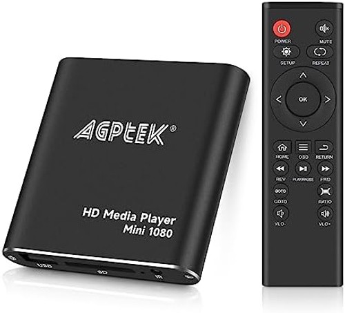 HDMI Media Player, Black Mini 1080p Full-HD Ultra HDMI Digital Media Player f…