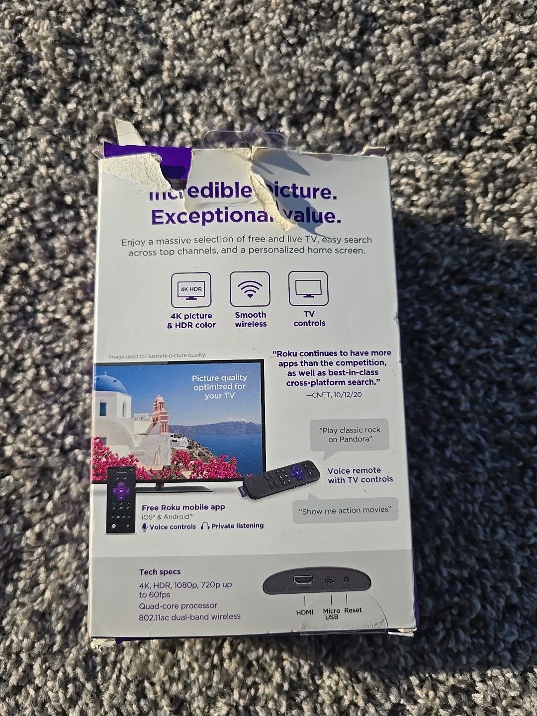Roku Express 4K+ Streaming Player – 3941RW (Black)