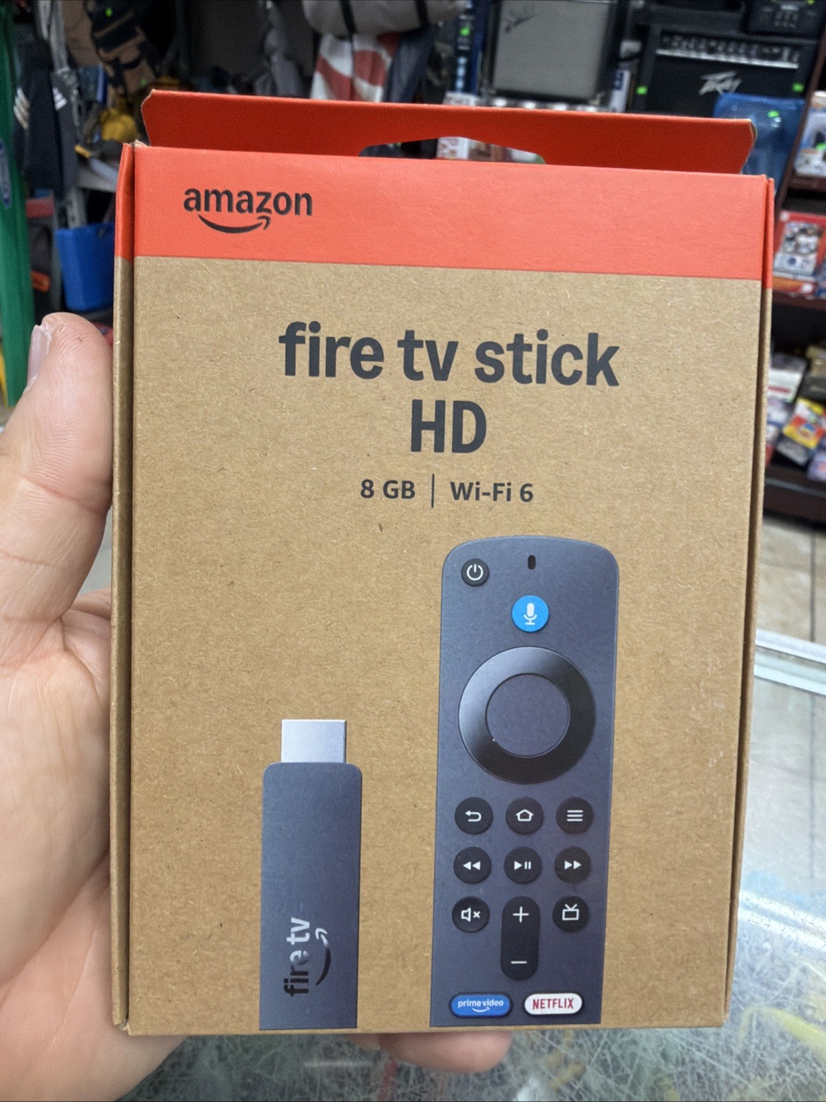 Amazon Fire TV Stick HD 8GB WiFi 6 Controller included streaming device Black