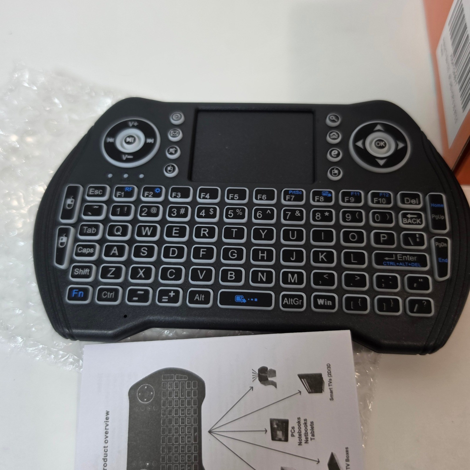 Transpeed Android 12 TV Box 8K UHD HDR10 3D BT5.0 Streaming Media And Keyboard