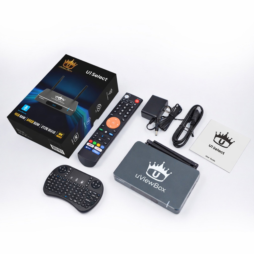 Hot uViewBox U1 Select + Keyboard, 18+, Record, Voice Command, Android Superbox