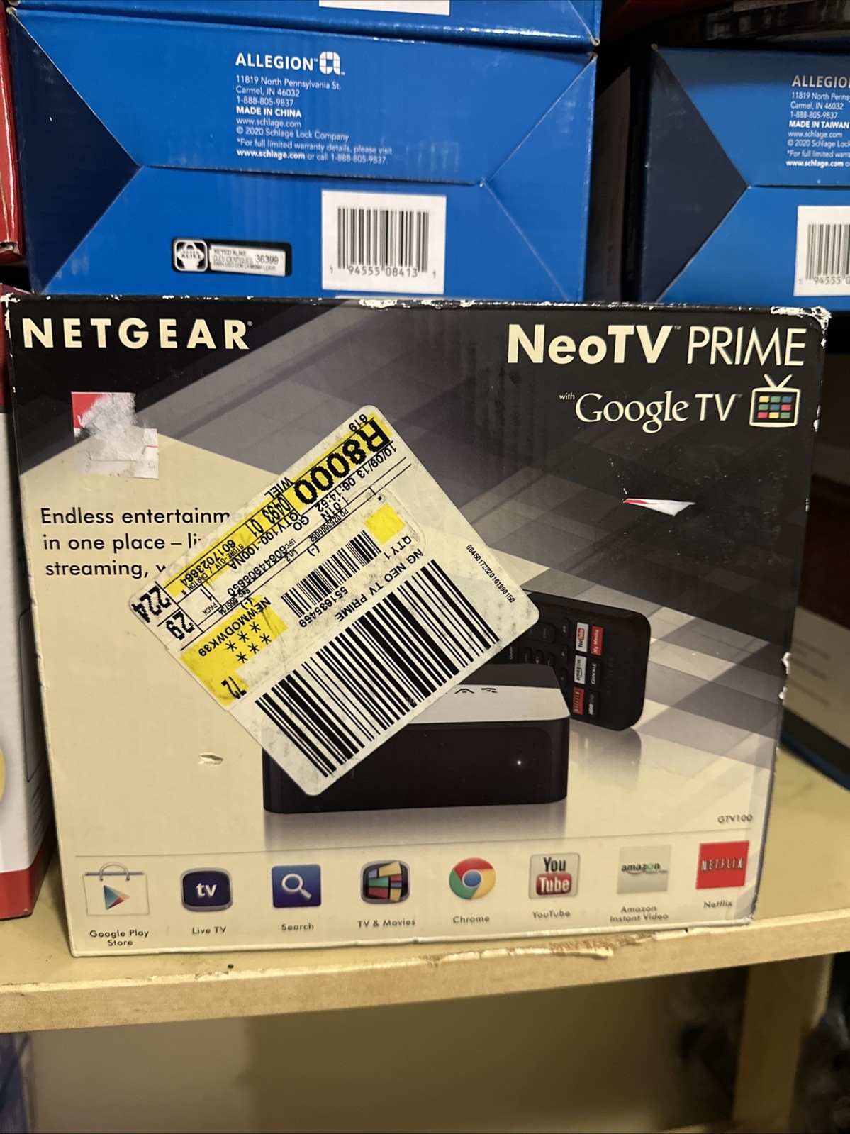 NetGear NeoTV PRIME Google TV Router Brand New In Box GTV100-100NAS