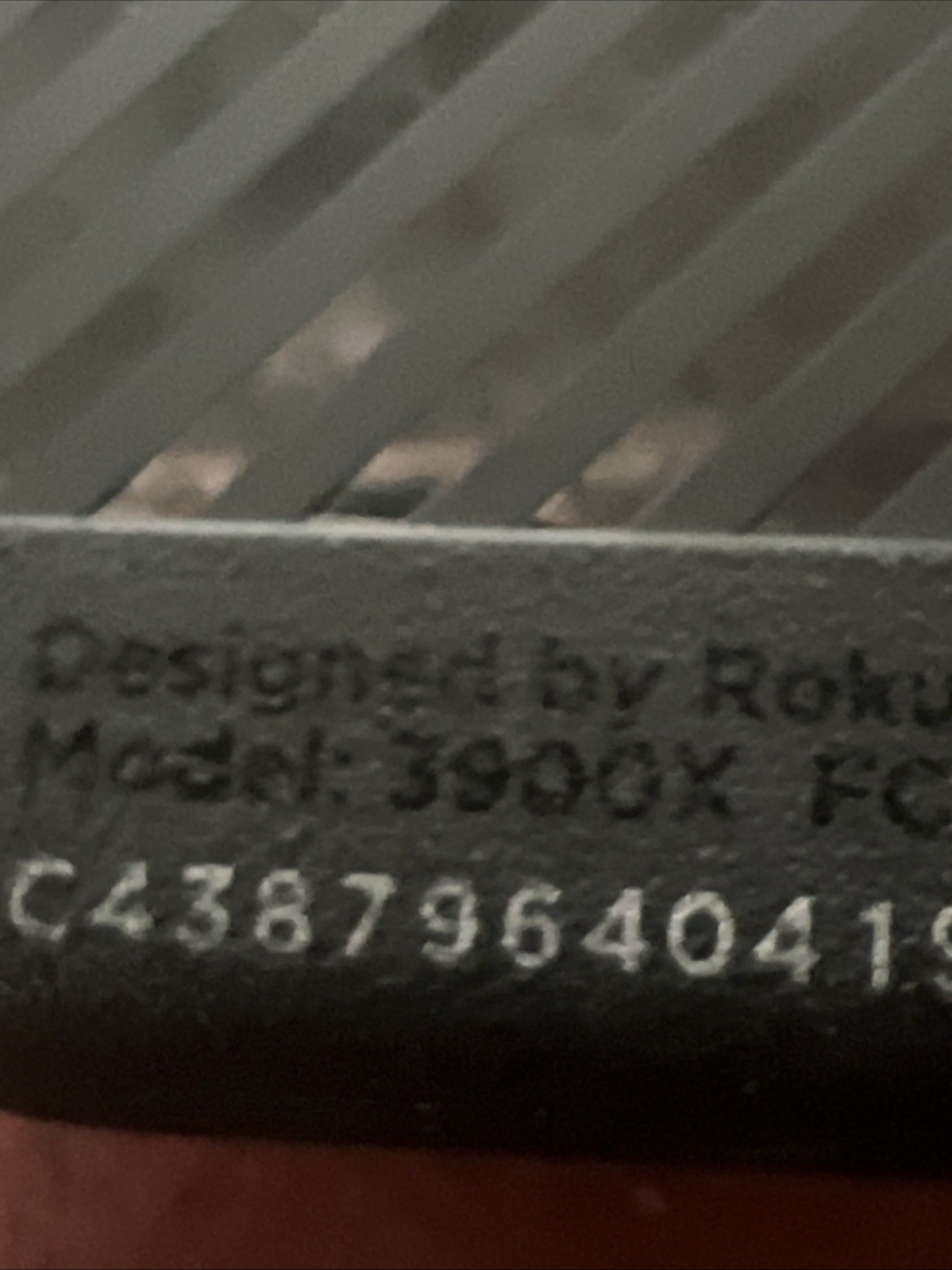 Roku Express 3900X HD Media Streamer Power Cable And HDMI Cable No Remote See De