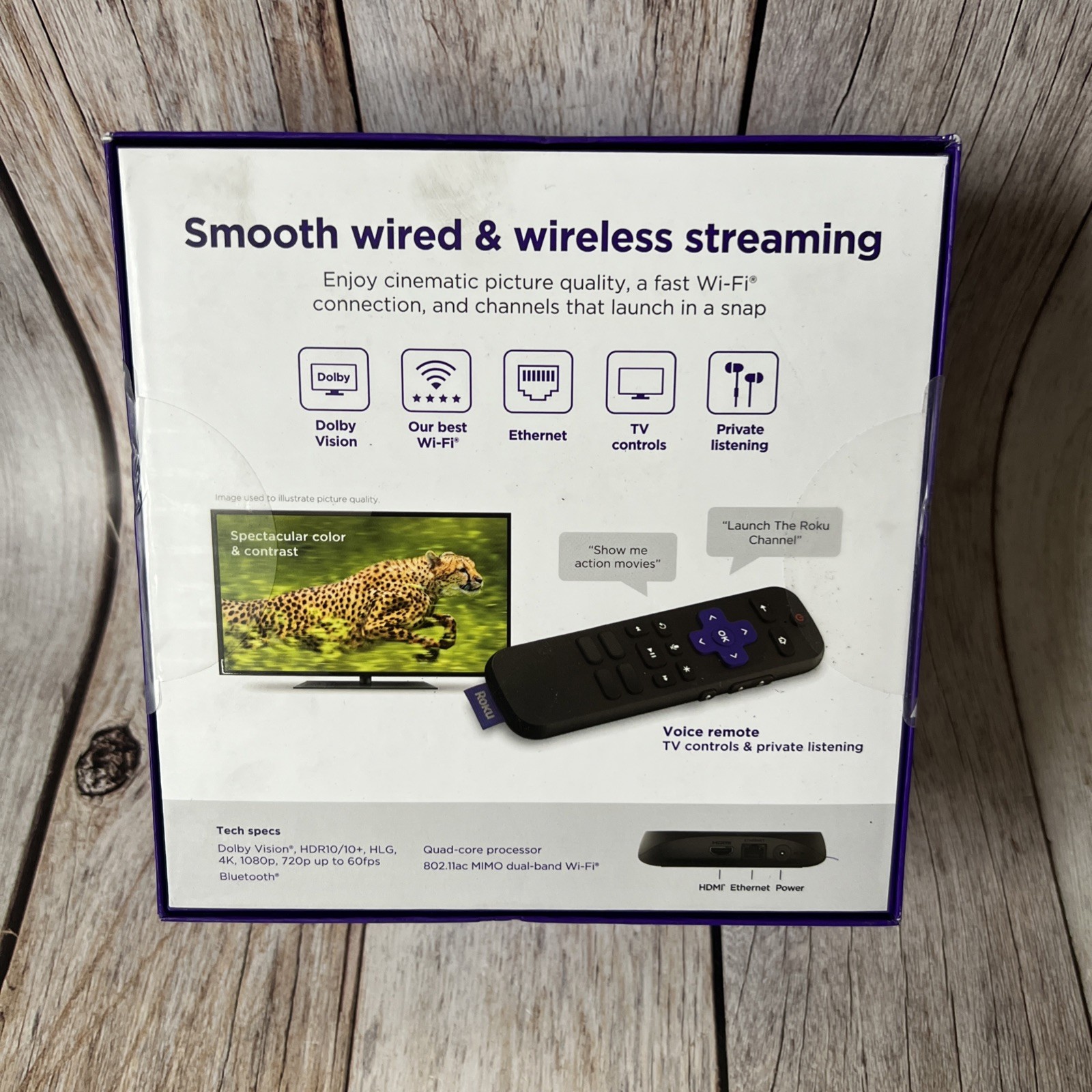Roku Ultra LT 4K Streaming Media Player 4801RW HDR Dolby Vision Ethernet