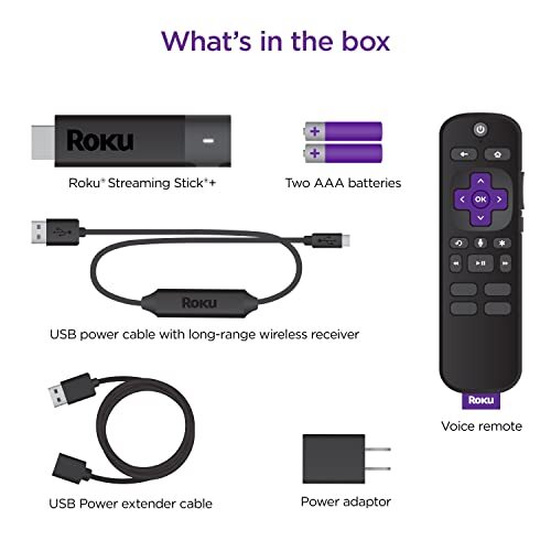 Roku Streaming Stick+ | HD/4K/HDR Streaming Device with Long-range Wireless and