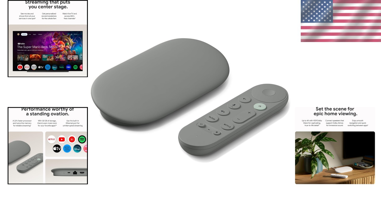 4K TV Streamer with Voice Search Remote – Elevate Your Entertainment Experience