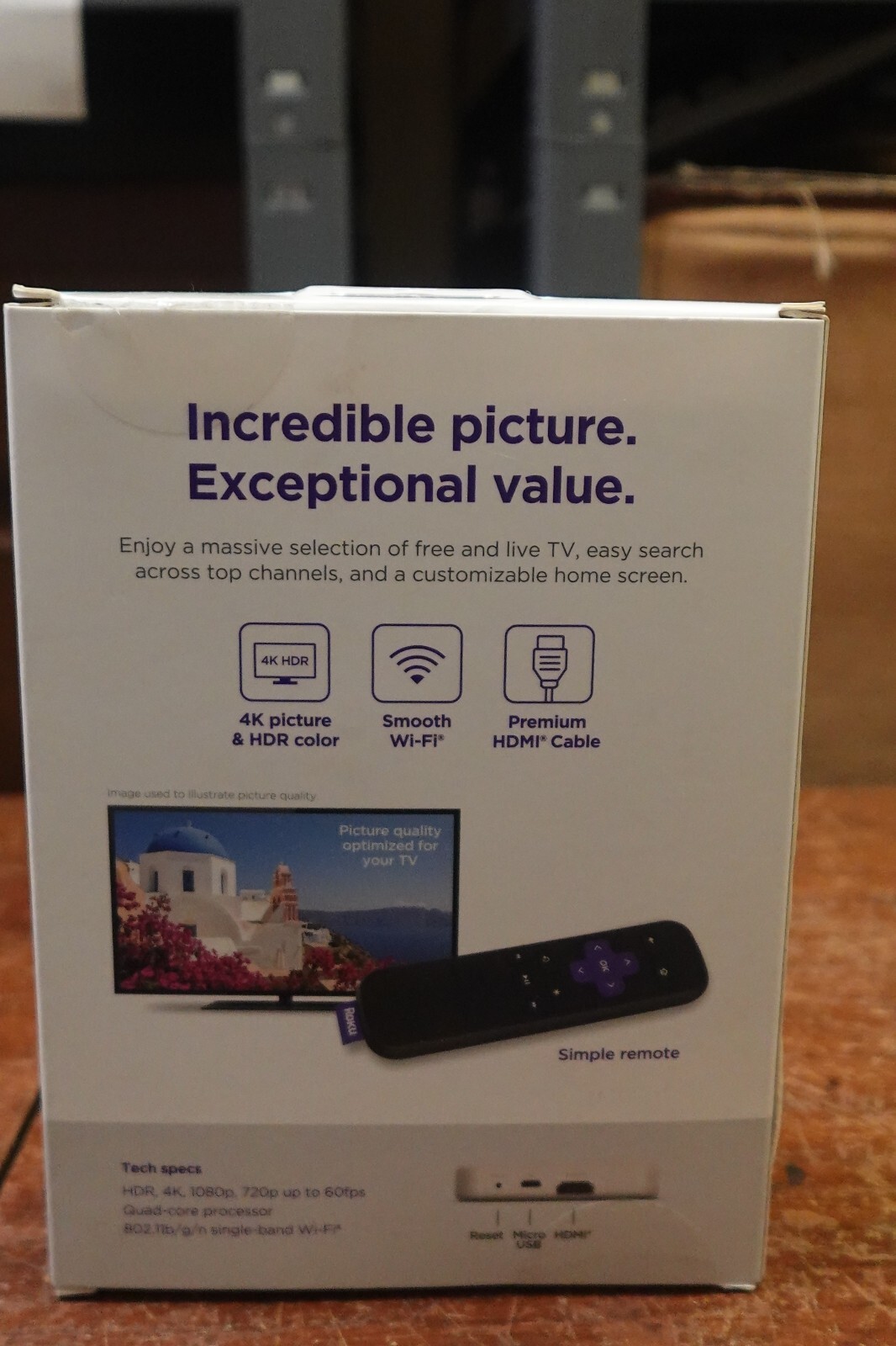 Roku Premiere-HD/4K/HDR Streaming Device- SKU# 3920RW-SW High Speed USED