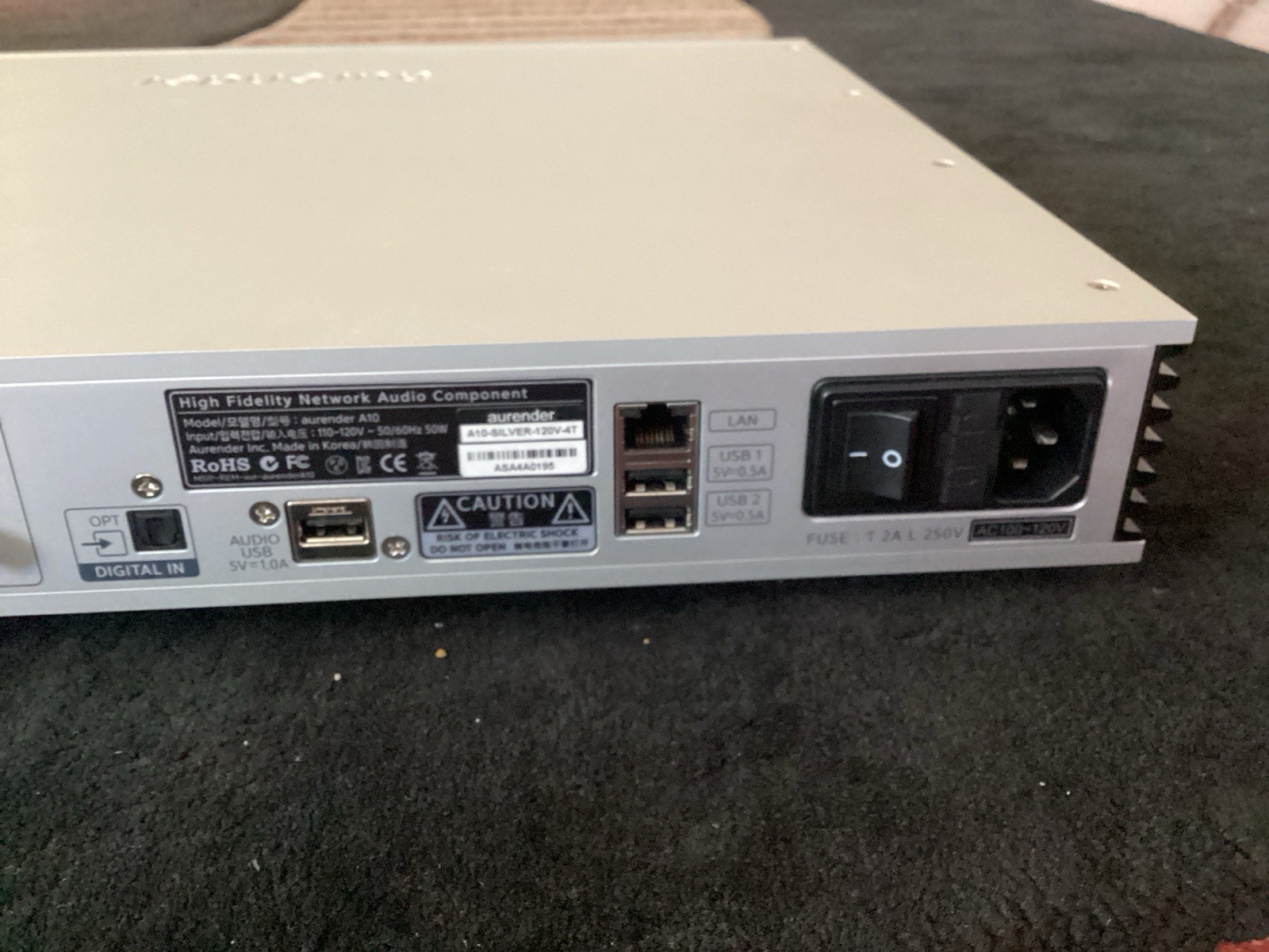 Aurender A10 Streamer with built-in DAC , Remote Control. $5500 retail