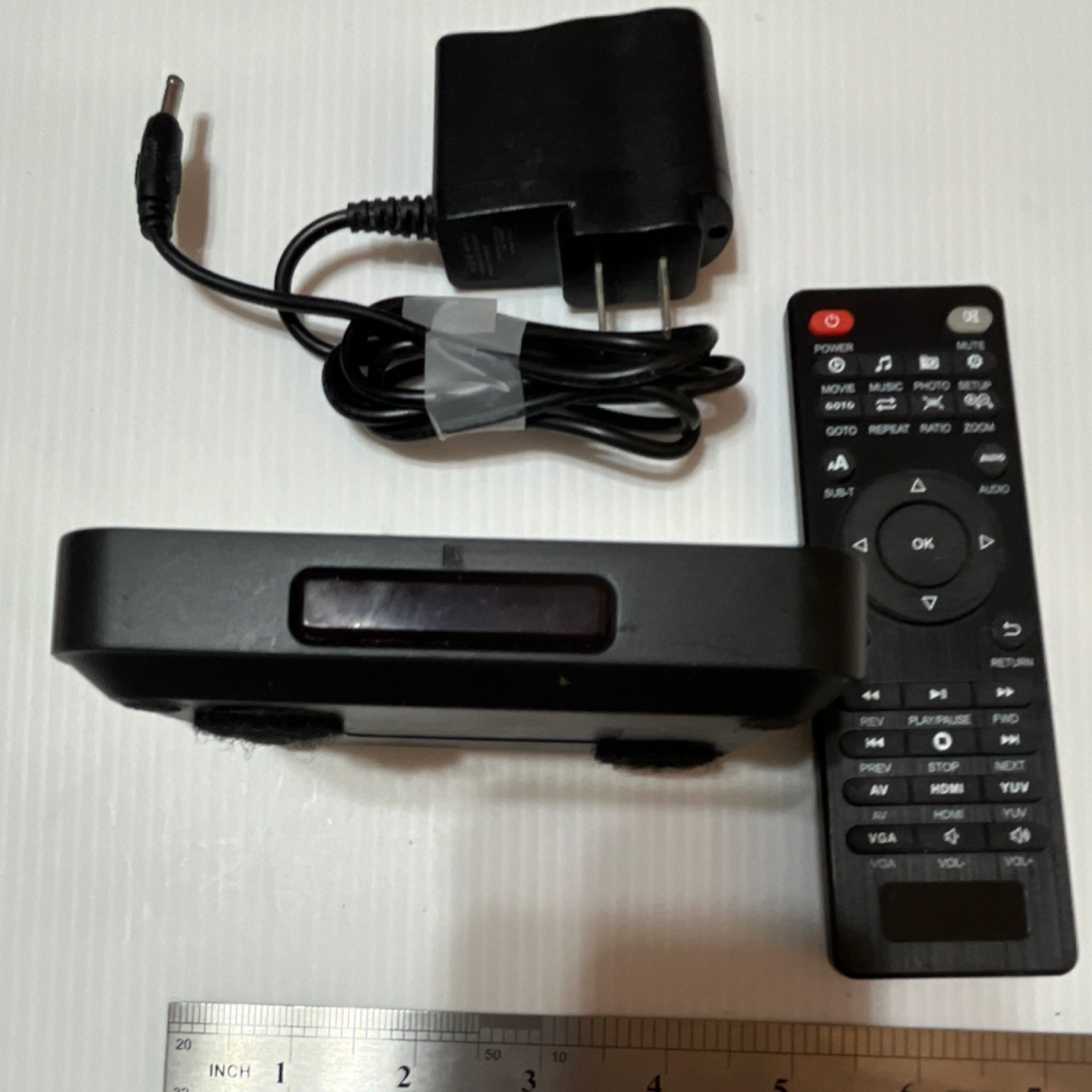 Full HD Media Player 1080P Box, HDMI USB SD/MMC, Remote, Black