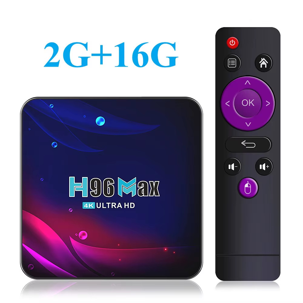 H96 MAX Rockchip RK3318 Smart TV Box Android 11 4G 64GB Support AV1 Wifi BT TVBO