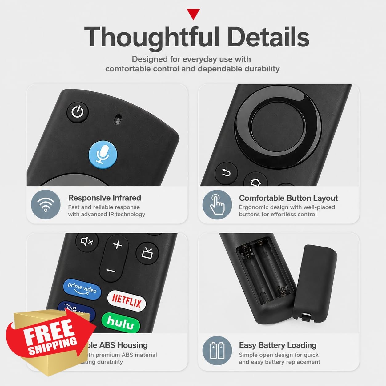 Upgrade Voice Remote Replacement Stick TV 3rd Gen L5B83G, Compatible for 2nd/…