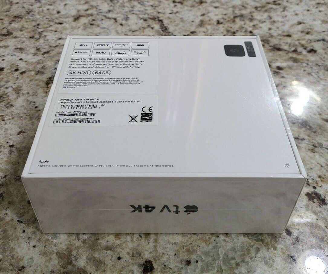 Apple TV. 4K HD Media Streamer (MP7P2LL/A) –