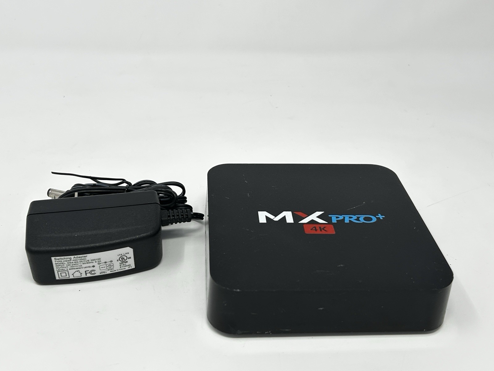 MXQ Pro+ 4K Android TV Box WiFi HDMI Media Streamer w/ Power Adapter Tested