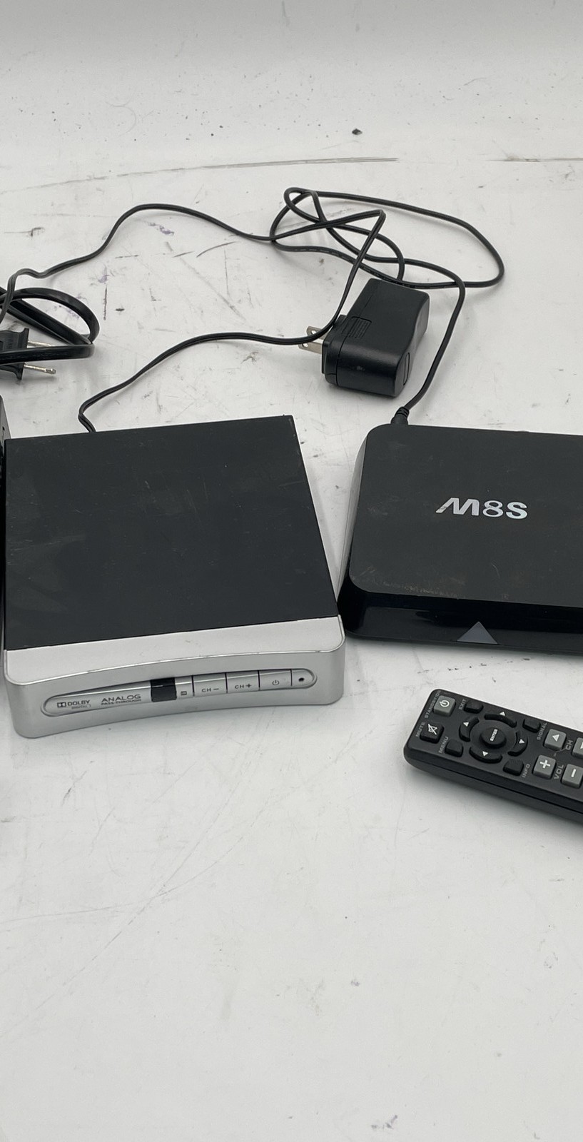 Insignia NS-DXA1-APT RCA STB7766C & OTT TV Box M8S w/ Remotes & Power Adapter