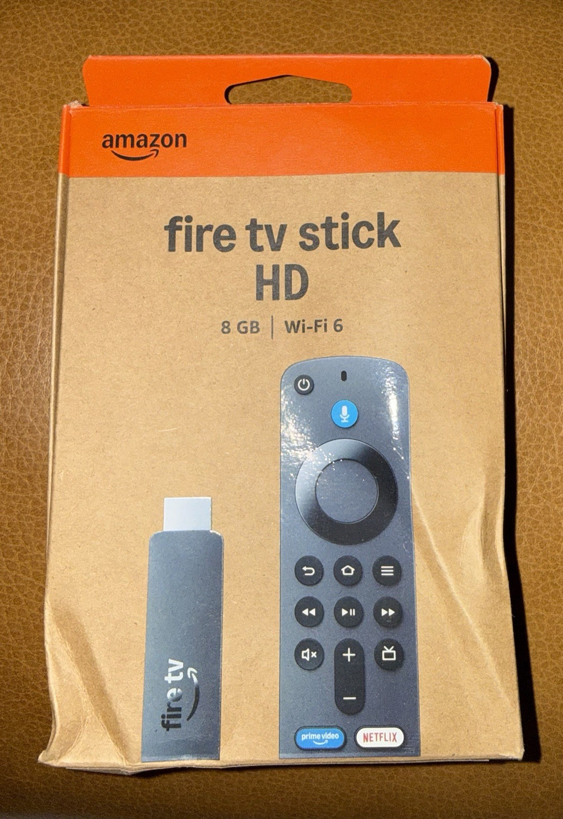Amazon Fire Tv Stick HD 8GB Wi-Fi 6 Black With Remote & Ask Alexa