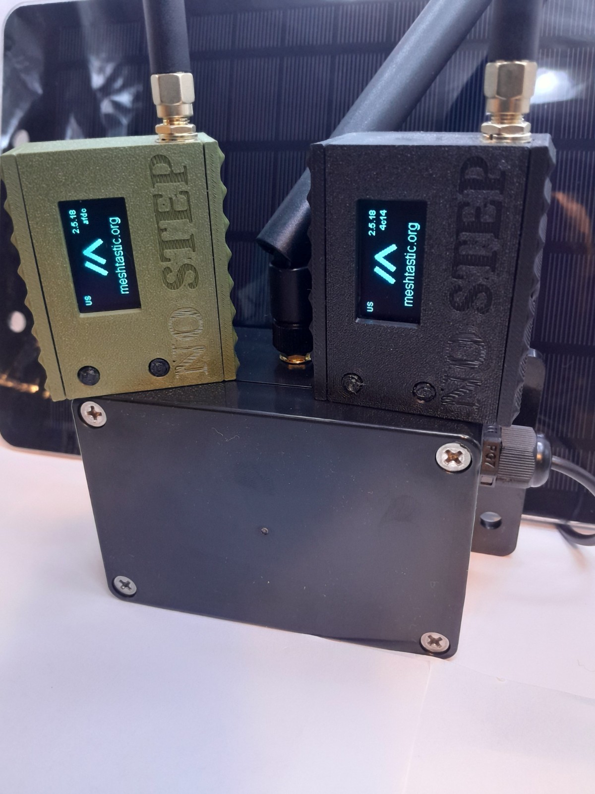 MeshCore network 3 NODES, Solar Relay Station Long Range LoRa- plus 2 V3 nodes