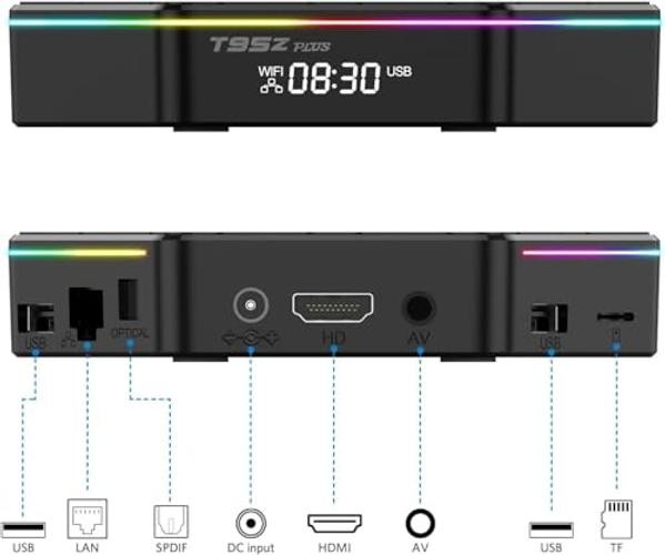 Android TV Box 12.0 4GB RAM 64GB ROM Allwinner H618 Smart Android Box Support