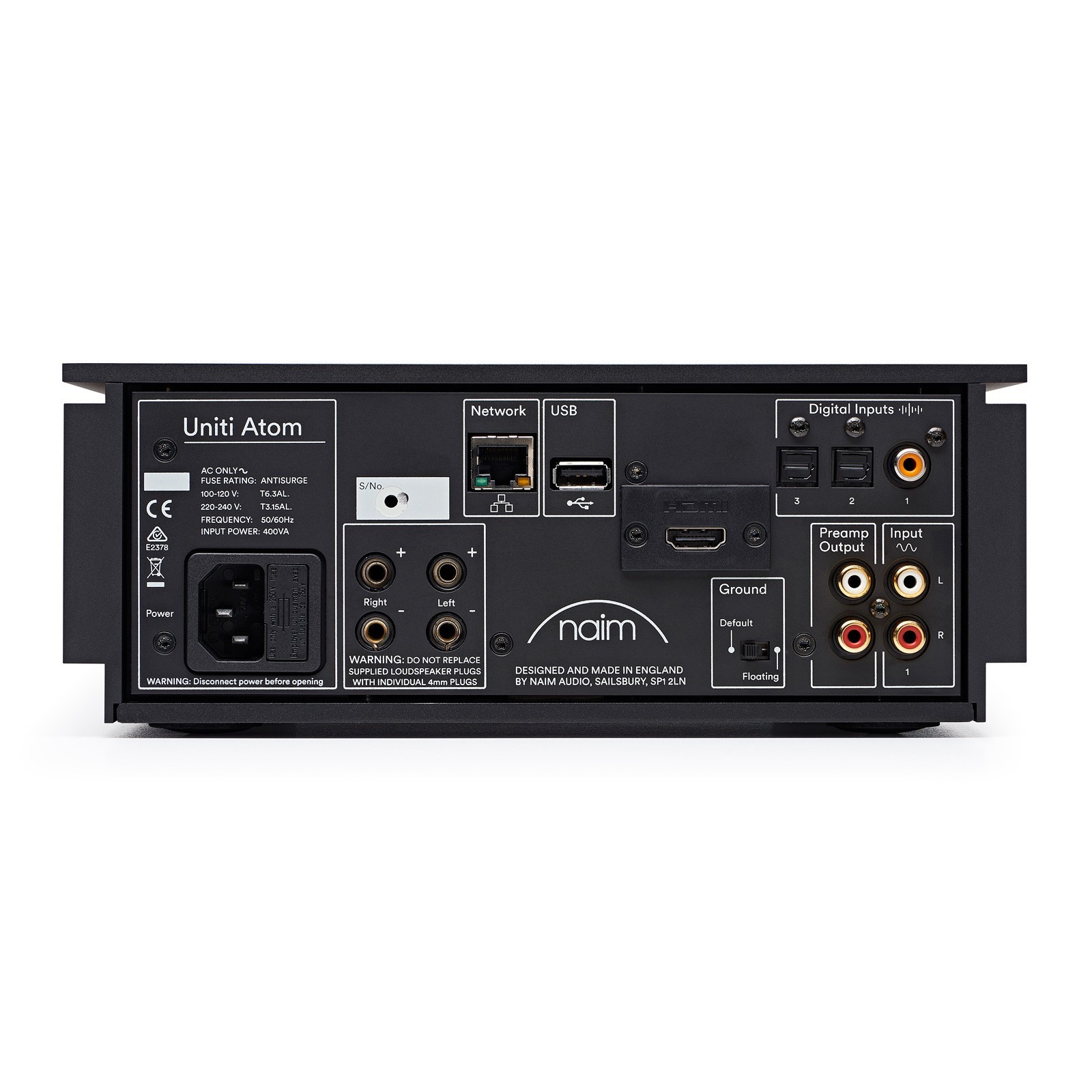 Naim Audio Uniti Atom Integrated Streaming Amplifier With DAC, Wi-Fi & Bluetooth