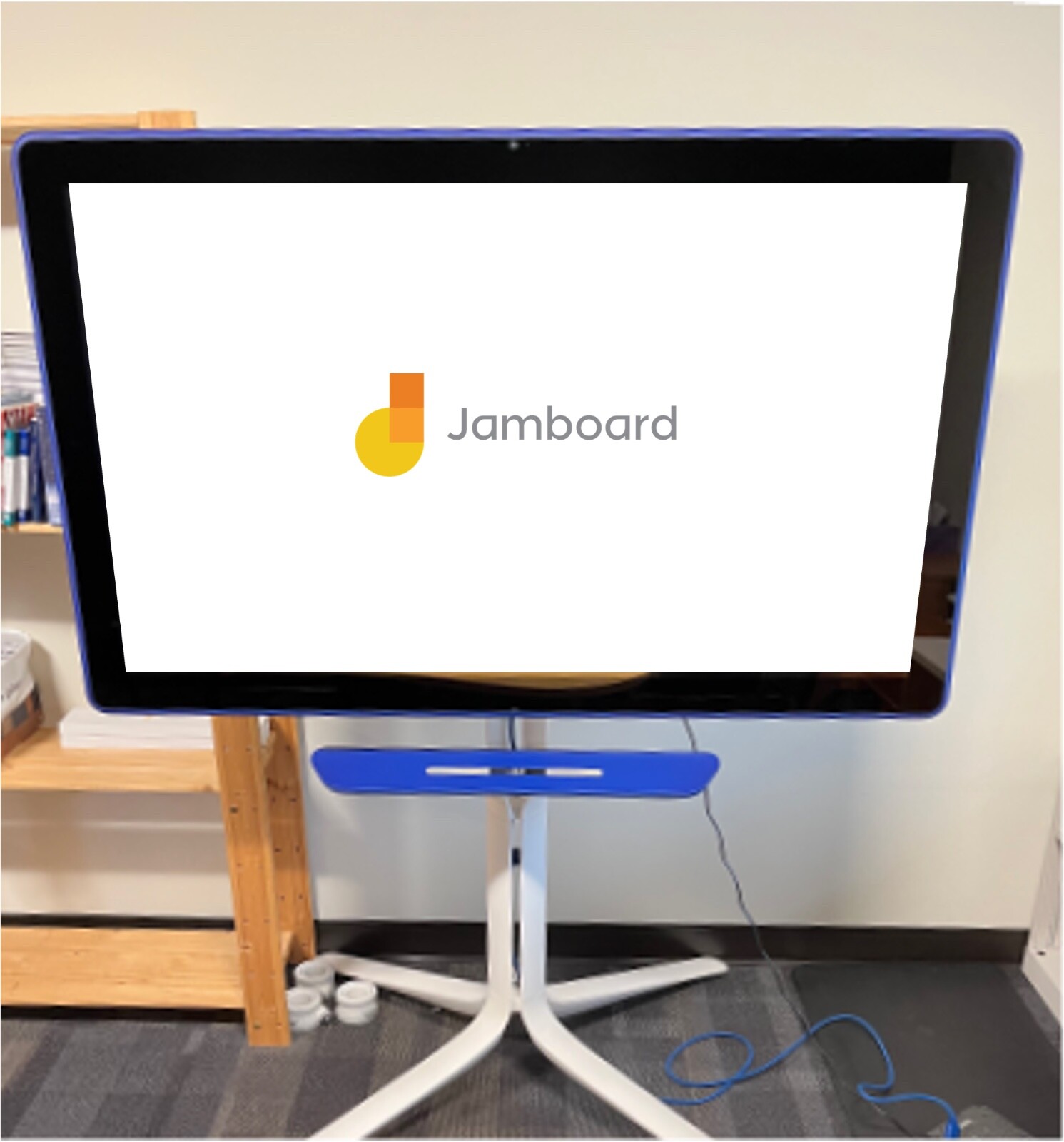 Google Jamboard | GA5A00001-A03-Z11 | Blue | *Three Wheels* | Great Condition