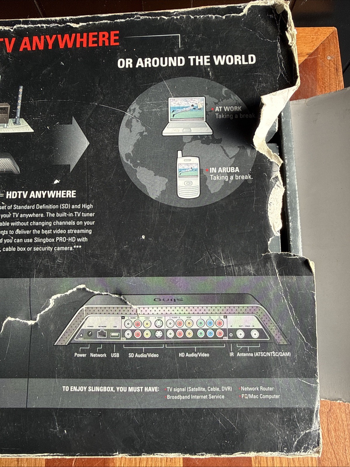 Slingbox Pro-HD SB300-100 Digital Media Streamer Used
