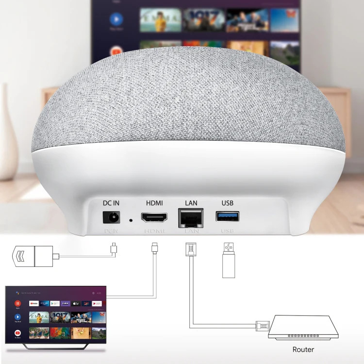 MECOOL KA1 Smart TV Speaker Android 11 TV Box with Remote Control, Amlogic S905