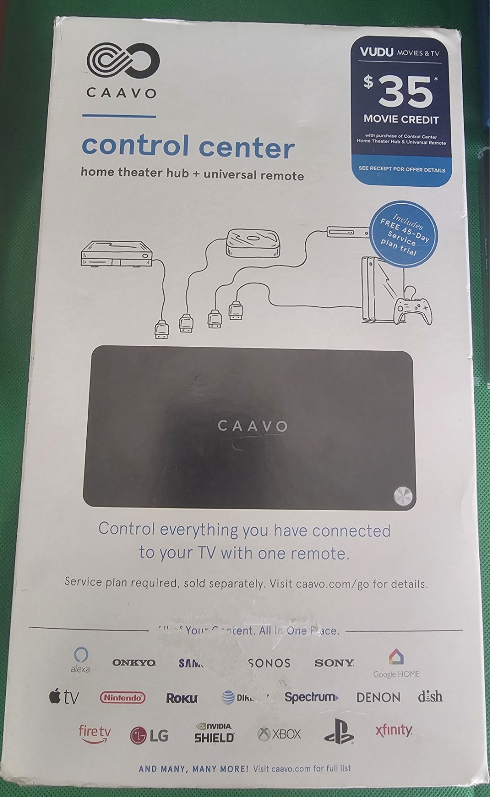 Caavo Control Center Home Theater Hub & Universal Remote w/ Voice Control