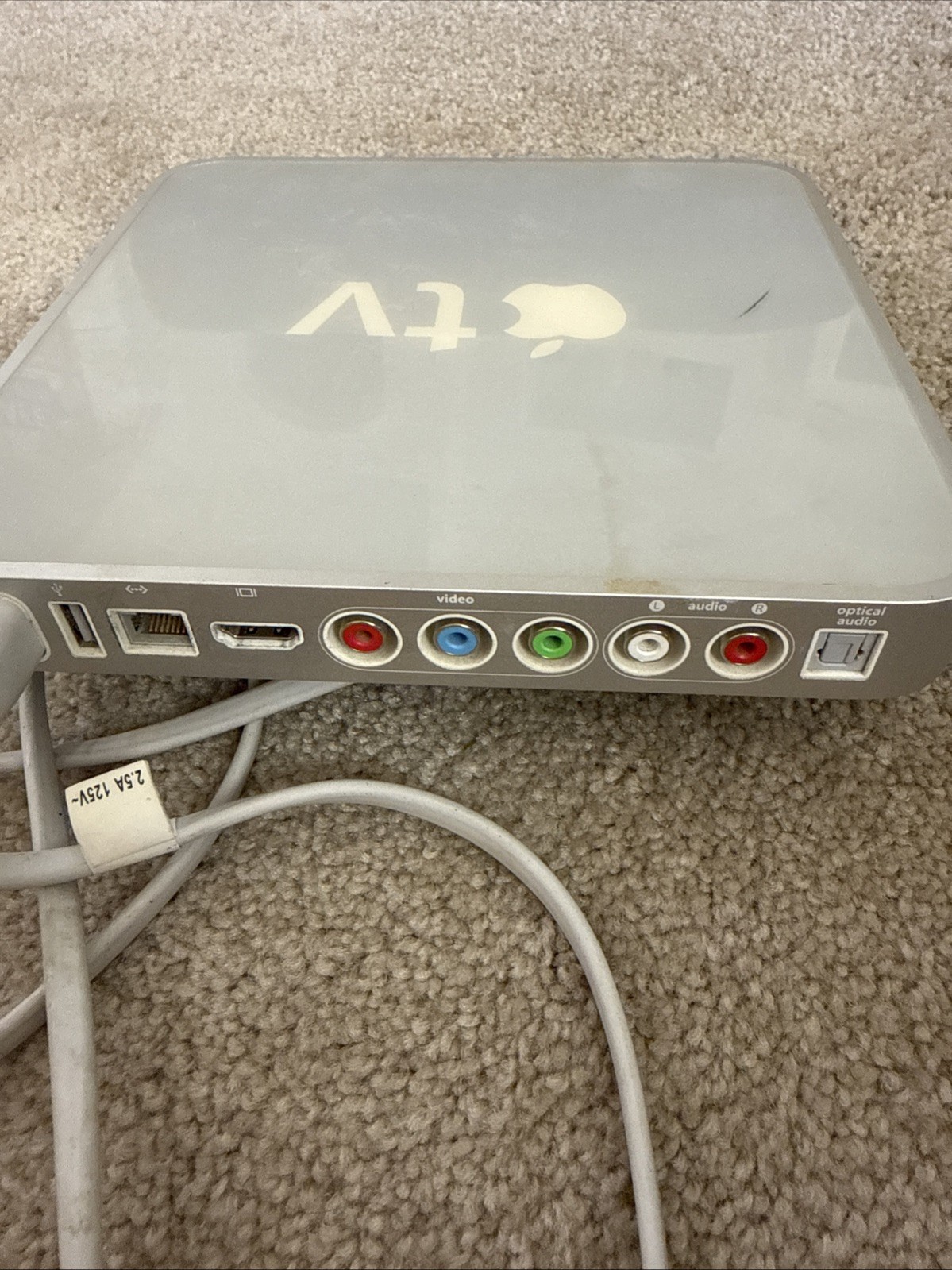 2007 Apple TV 1st Generation Silver Media Streaming Device Model A1218 w/ Cord