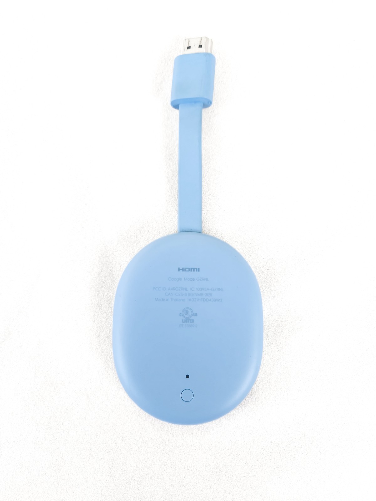 Google Chromecast Media Streamer 4K With Google TV Sky Blue & Remote GZRNL