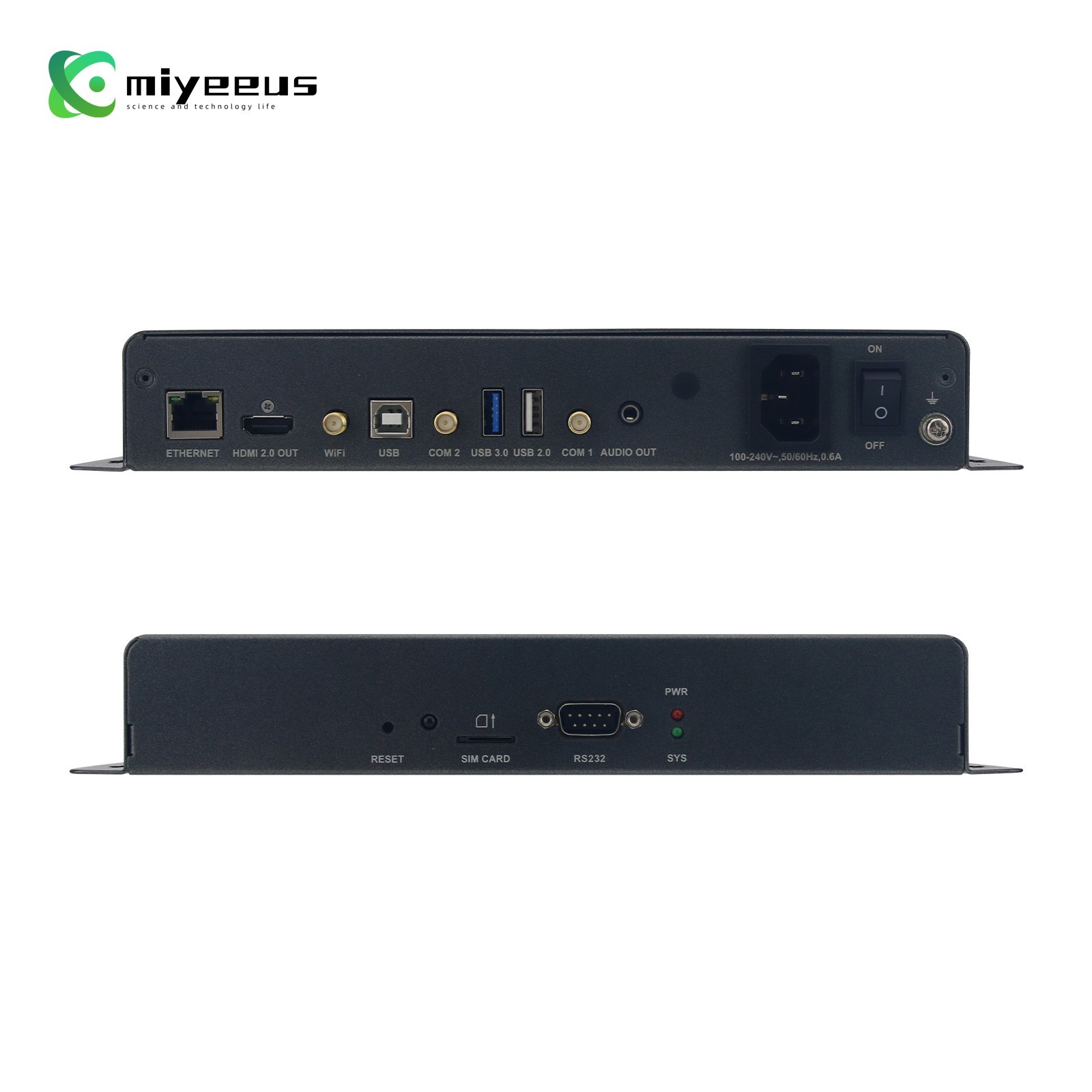 Multimedia Playback Box 4096×2160 HDMI 2.0 Dual Mode Output Player 1000MB LCB4K