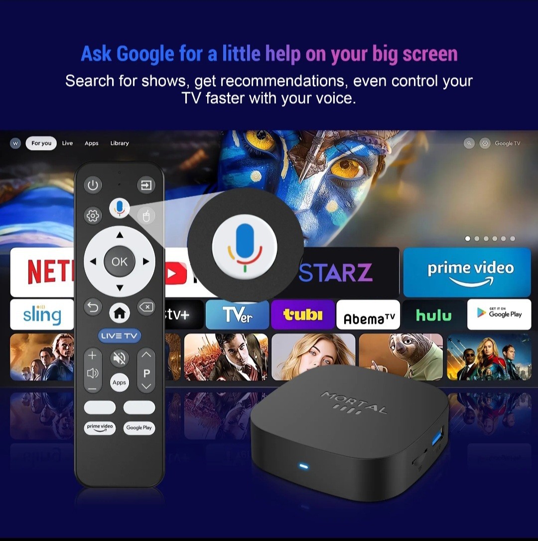 Mortal 8K Plus Streaming Device + 1 Year Of Premium Streaming Access