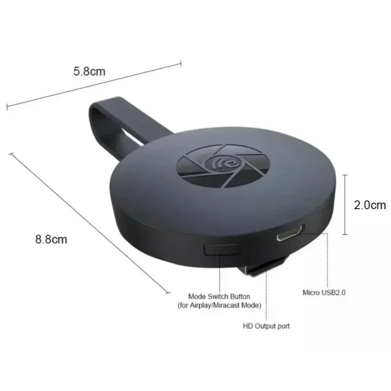 For Chromecast Google Wireless HDMI-Compatible HD Display Media Streaming_Video