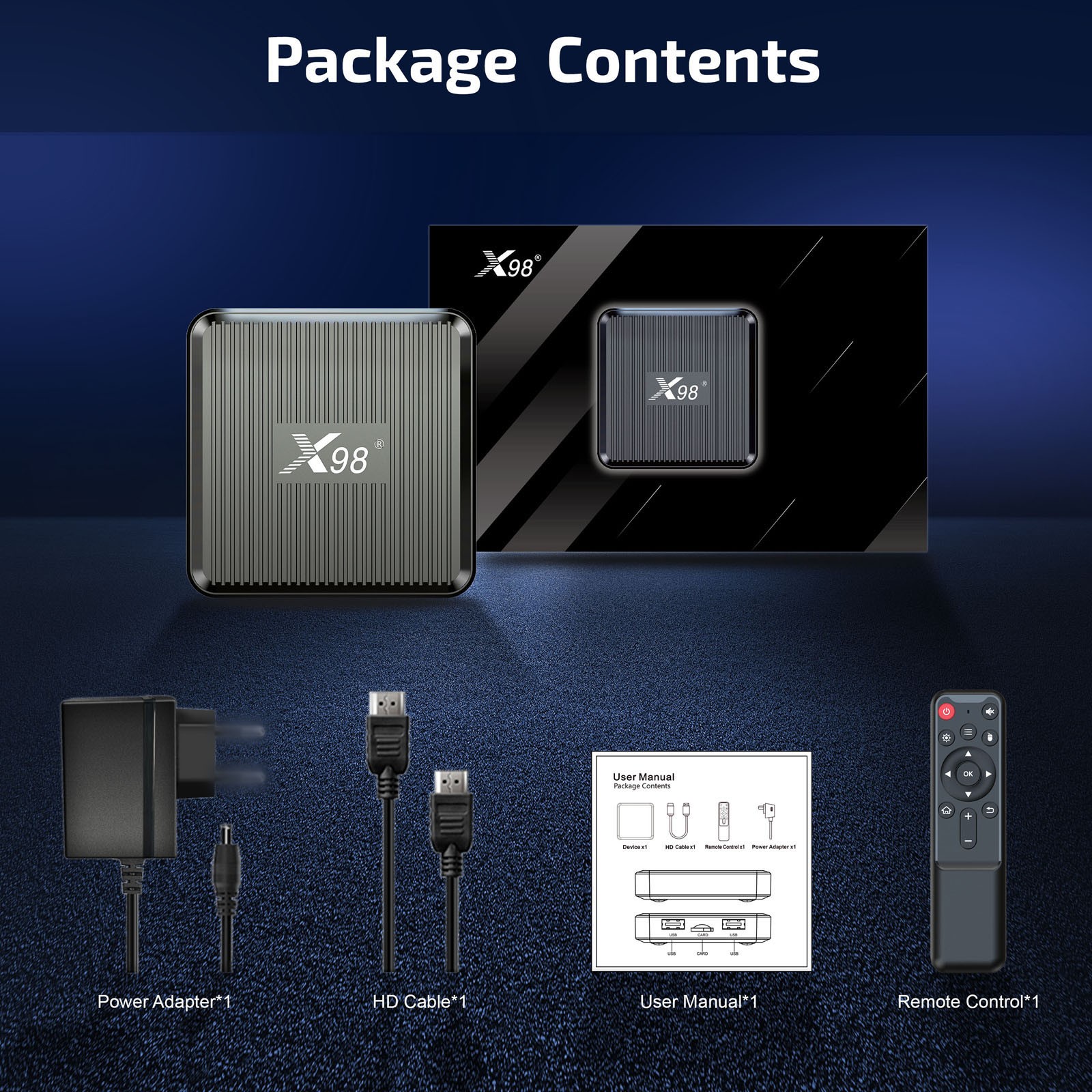X98Q 11.0 Box Amlogic S905W2 UHD 4K Media Player 2.4G/5G D TJIT