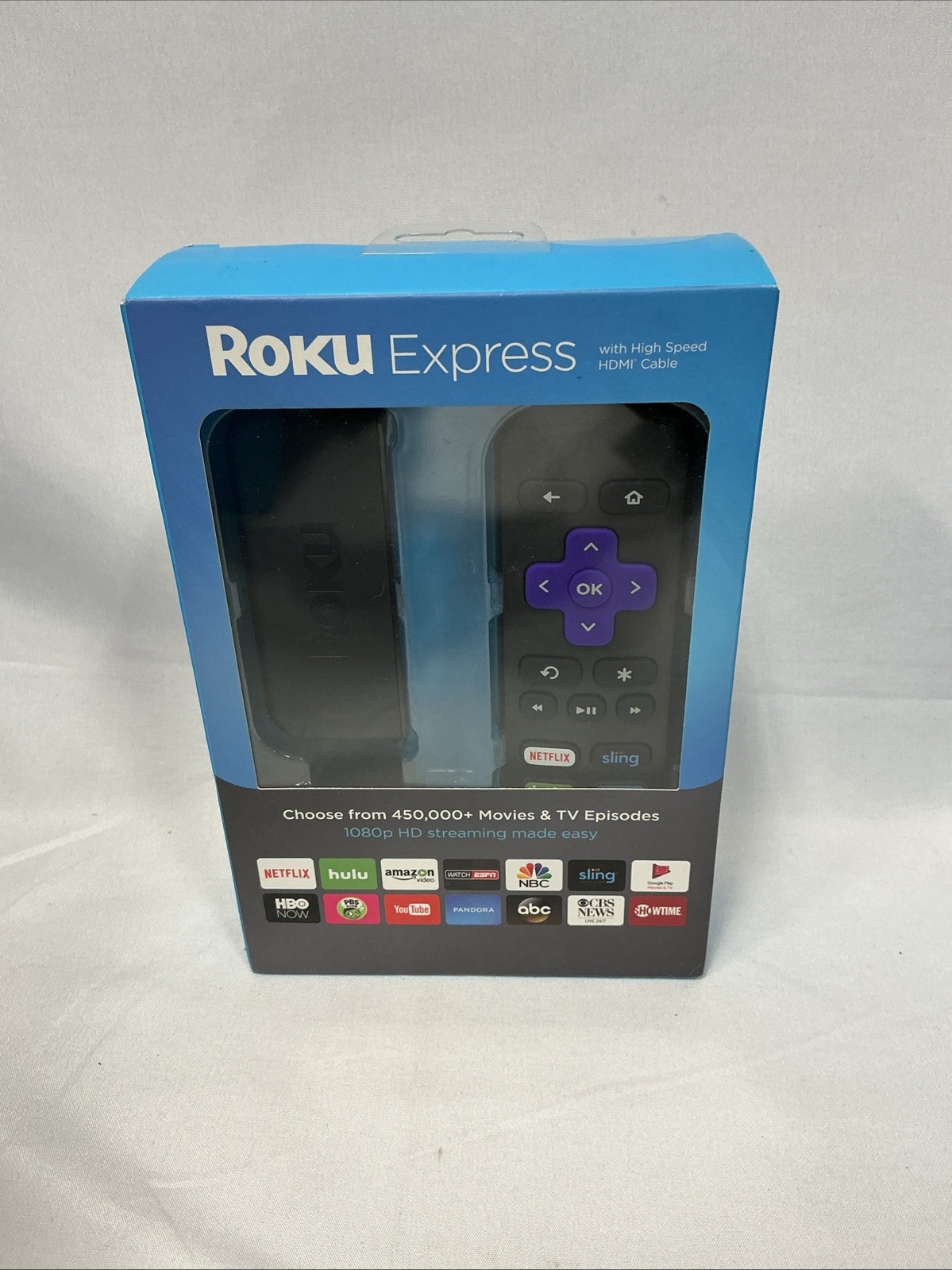 Roku Express (5th Generation) Media Streamer 3700RW VUDU Edition – Black