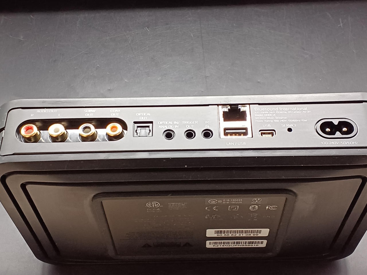 BLUESOUND NODE 2i Wireless Multi-Room Music Streamer w/ Cable Tested TB02 2.5