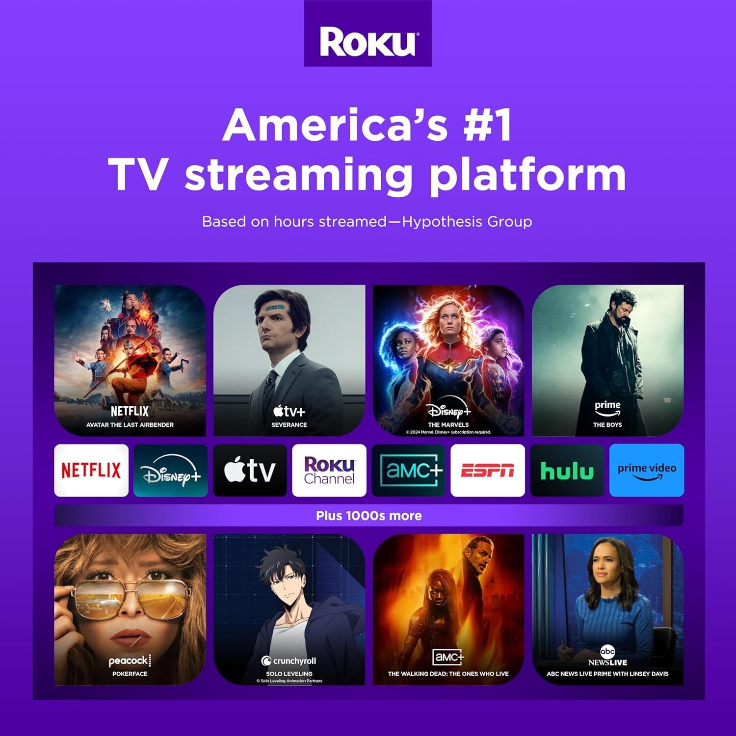 Roku Express 4K+3941R2 Newest Streaming Device 4K/HDR, Voice Remote, Free LiveTV