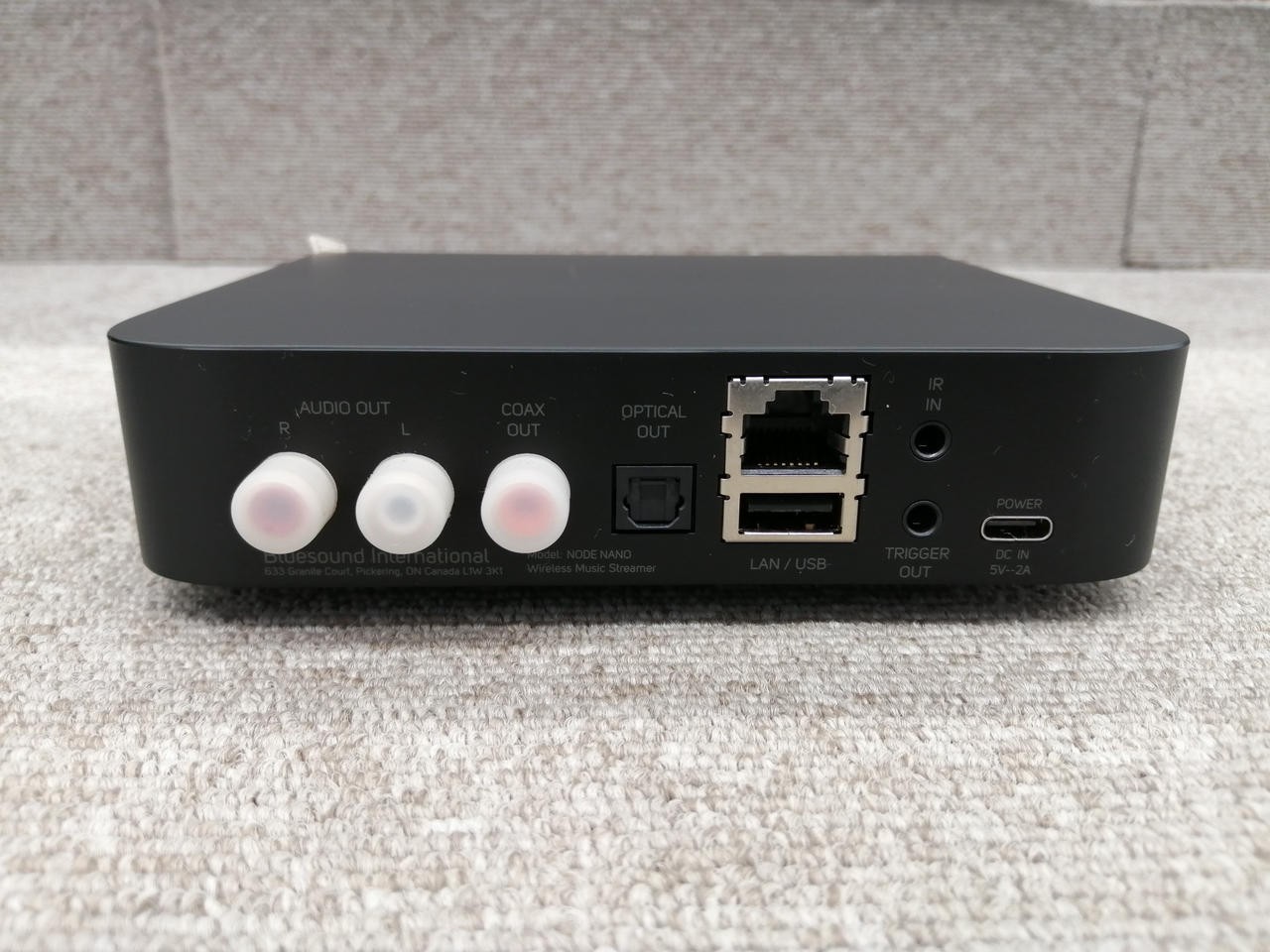 BLUESOUND NODE NANO (N030) Hi-Res Wireless Music Streamer Works Tested TB02 2.0