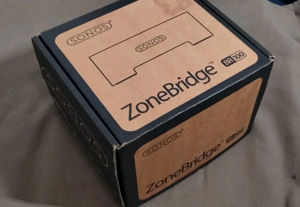 SONOS ZoneBridge 100. BR-100. Multi Room Music System, Open Box, Never Use.